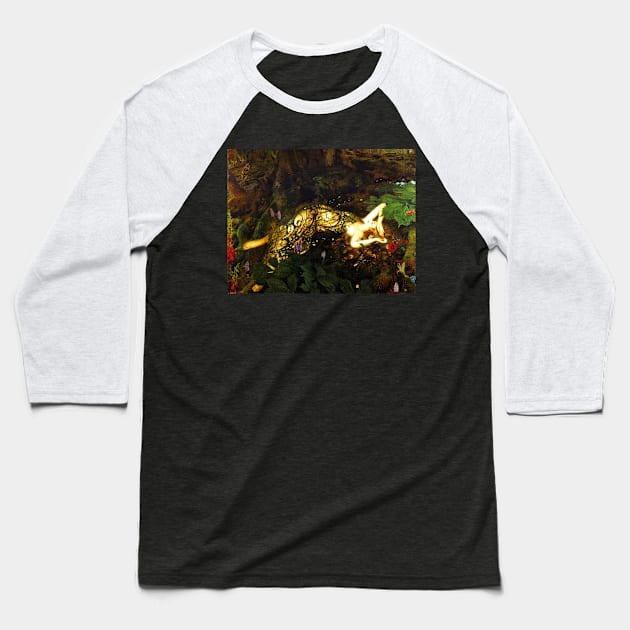 Titania Sleeps - Frank Cadogan Cowper Baseball T-Shirt by forgottenbeauty